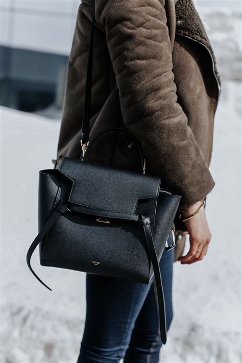 celine micro belt bag black